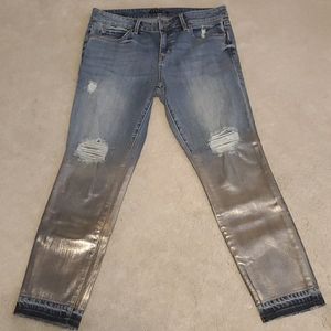 Level 99 metallic leg jeans Sz 29 M